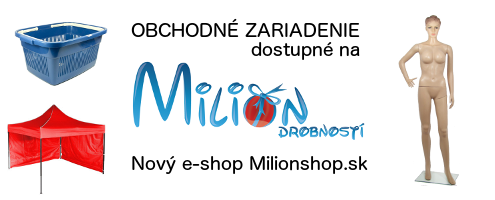 Obchodné zariadenia dostupné na Milionshop.sk