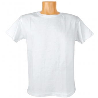 Detské biele tričko - na potlač alebo voľnočasové aktivity