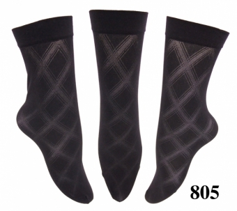 Kompresívne bezpätové silonkové ponožky LOTUS,vzor mistyc