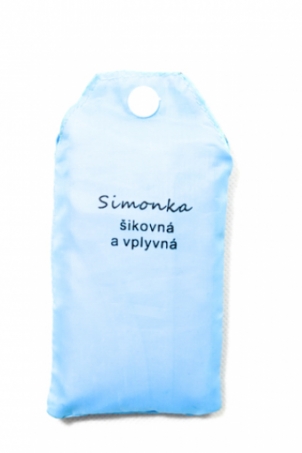 Nákupná taška s menom Simonka - šikovná a vplyvná 15ltr