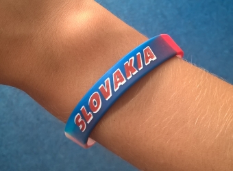 Slovakia náramok - silikónový