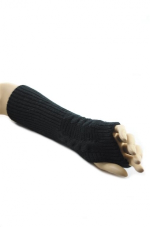 Dámske dlhé bezprstové rukavice so vzorom