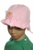 Dievčenská čiapka v tvare klobúka s kvetinou