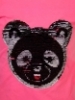 Dievčenské flitrované tričko - panda
