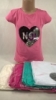 Dievčenské tričko s flitrami - srdce NO!