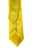 Kravata - tenká saténová - žltá