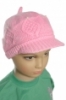 Dievčenská čiapka so šiltom a perleťovými goralkami