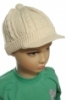 Detská jednofarebná čiapka so šiltom a ochranou uší