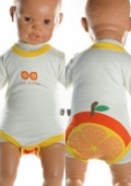 Detské, kojenecké body - pomaranč