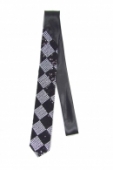 Úzka kravata - čierne flitre