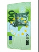 Plážová osuška - 100 eurová bankovka