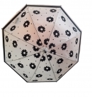 Palicový,poloautomatický,vetruodolný dáždnik Flower