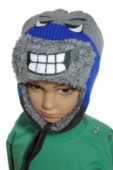 Detská čiapka - zúrivá tvár