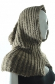 Pletený šál s čiapkou