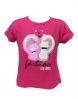 Dievčenské flitrované tričko - mačky
