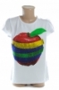 Detské tričko - Apple jablko kamienky crystal kratky rukav