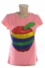 Detské tričko - Apple jablko kamienky crystal kratky rukav