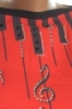 Detské tričko - huslový kľúč kamienky crystal deluxe kratky rukav