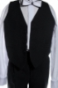 Detský komplet, oblek čierny - vesta + nohavice