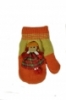 Detské palčákové rukavice s postavičkou bábiky