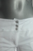 Nohavice dámske - biele 3 gombíky