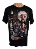 Tričko PoloTrade - Indián motorka vlk