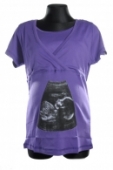 Tehotenské tričko s krátkym rukávom - ultrazvuk