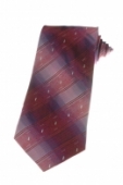 Kravata svetločervená s pásmi