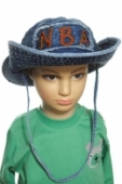 Detský klobúk - riflový NBA